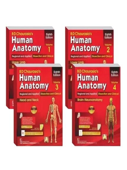 Human Anatomy Regional and Applied Dissection and Clinical – 8th Edition (4 Volumes Set)