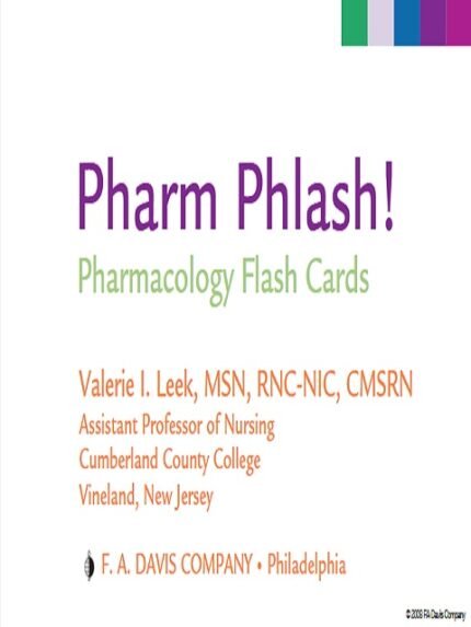 Pharm Phlash! Pharmacology Flash Cards First Edition